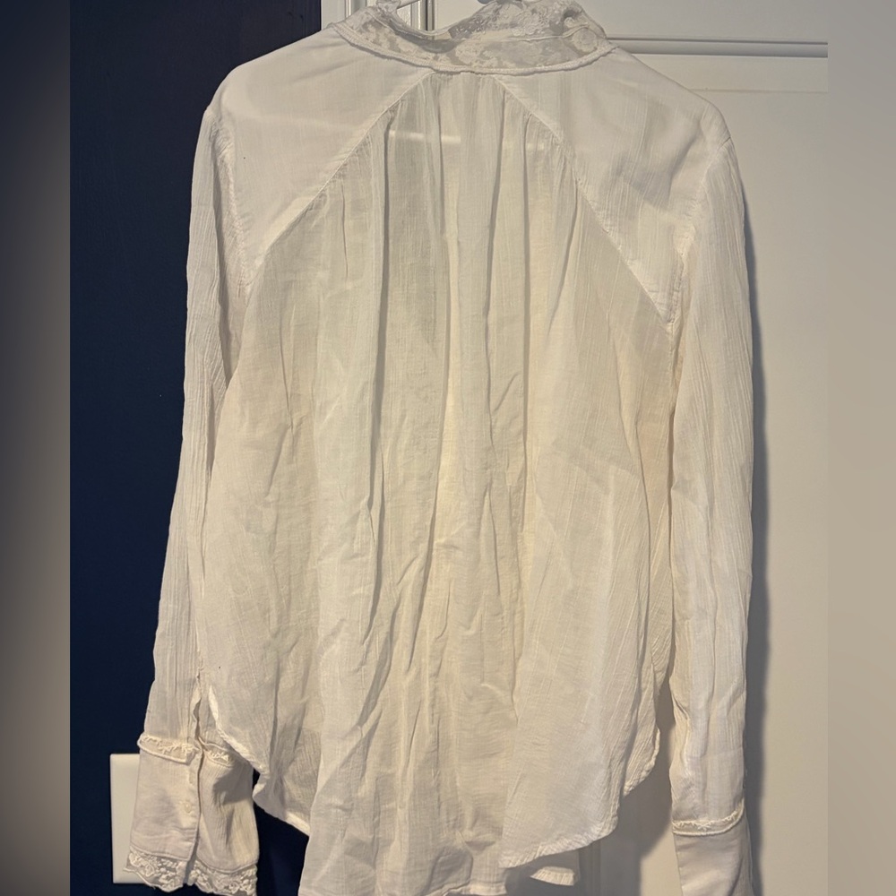 Free People Clemence Button Up Blouse Size XL - Picture 3 of 4
